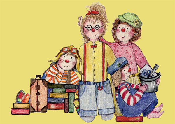 Künstler-Postkarten zum Kinderbuch Ottilie PfefferMinze