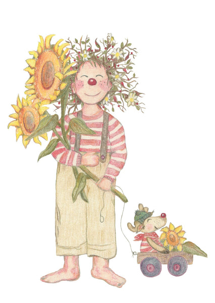 Artist postcards for the children's book Ottilie PfefferMint