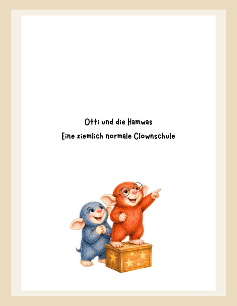 kleine Hamwas auf Zauberkiste in Clownschule