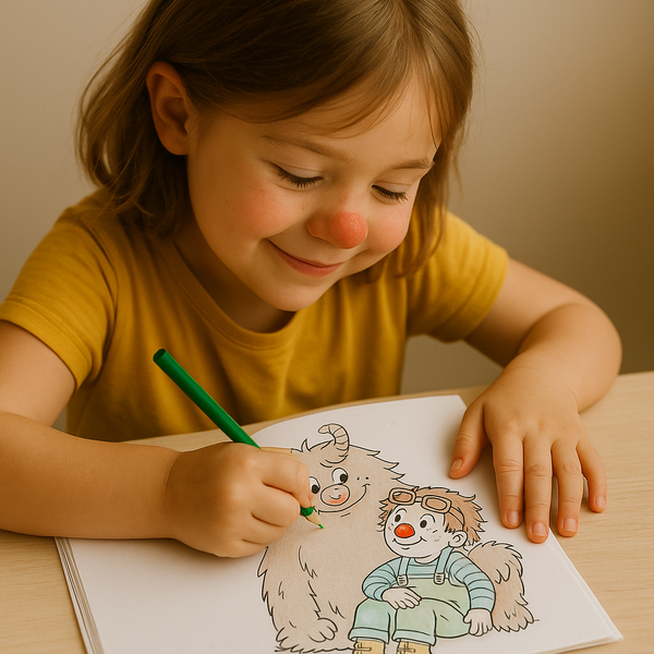 Der kleine Clown und seine Freunde: Ein kunterbuntes Malbuch für Kinder voller Fantasie, Freundschaft und Lebensfreude